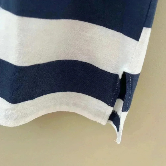 [L]Holland America Blue /White Sail Boat  Pattern 1/2 S/S 100 Cotton Shirt - Picture 4 of 9